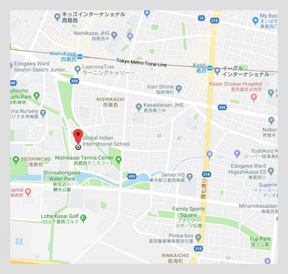Google map location to Global Indian International School
