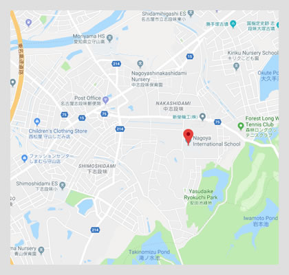 Google map location to Nagoya International School, Tokyo